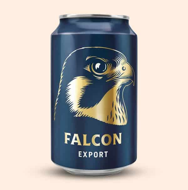 Falcon-export-0,33l-blik-Goedkoop-Zweeds-Bier