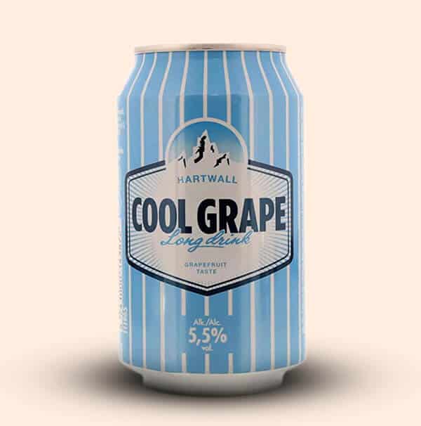 Het Blikje van de Hartwall Longdrink Cool Grape